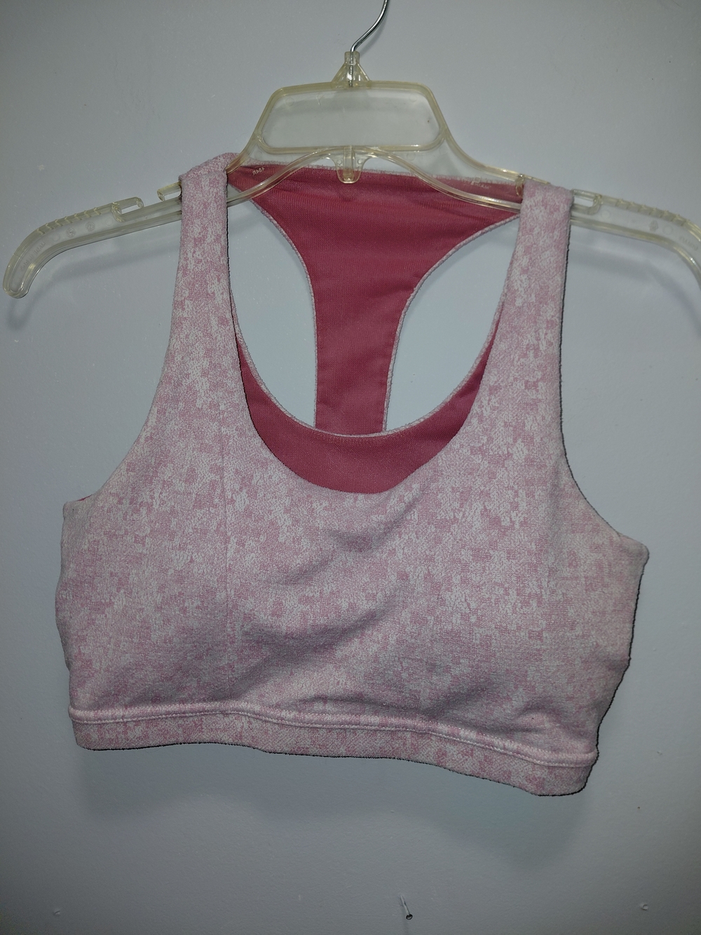 Gymshark Dry Pink Racerback Sports Bra Medium